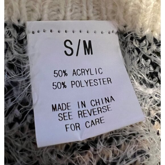 Wishlist S/M Sweater Smock Aztec Soft Buttons Hook & Eye Oversized Outdoors - Picture 13 of 14